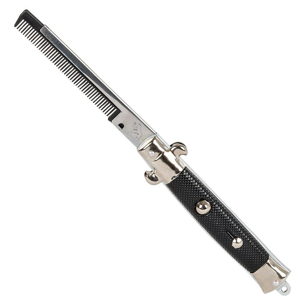 LLB Switch Blade Comb toy packaging detail