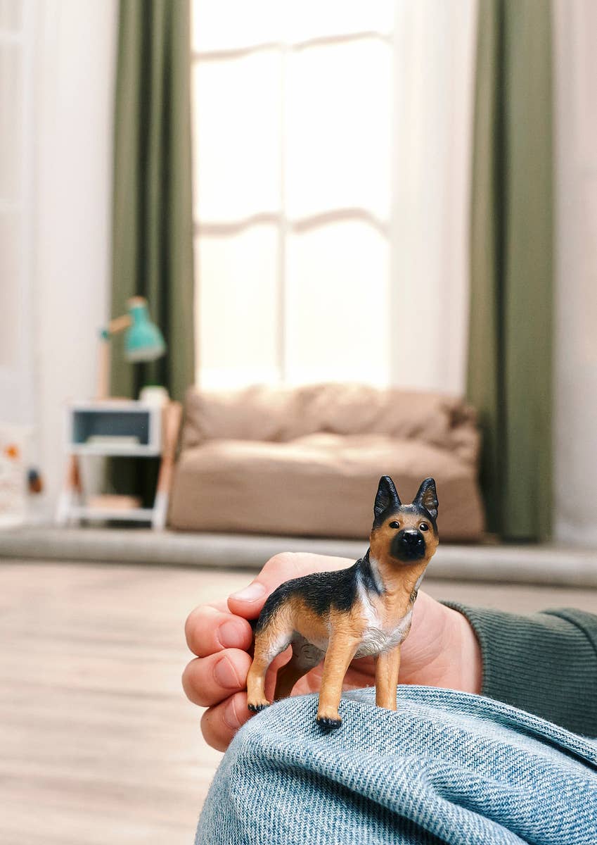German shepherd dog Animal Toy Figurine