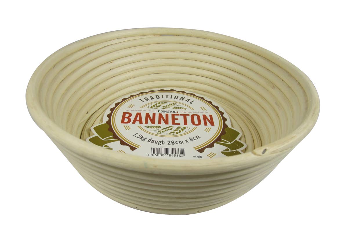 BANNETON EDDINGTONS Round Angled Basket Ø10x3"