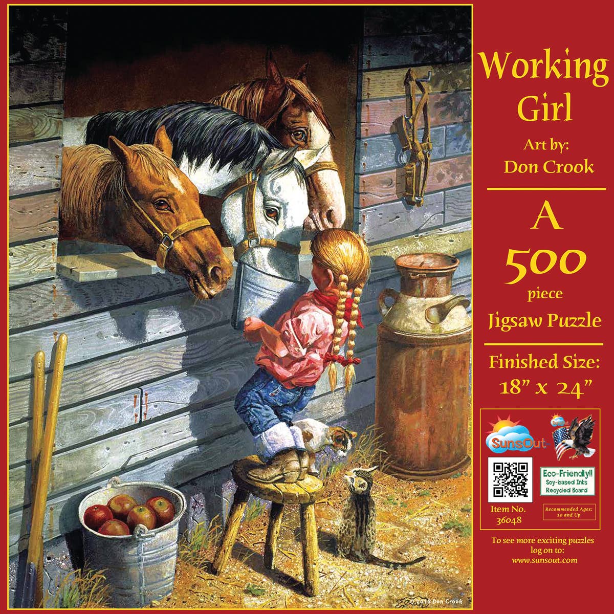 5053 Working Girl 500 pc Puzzle