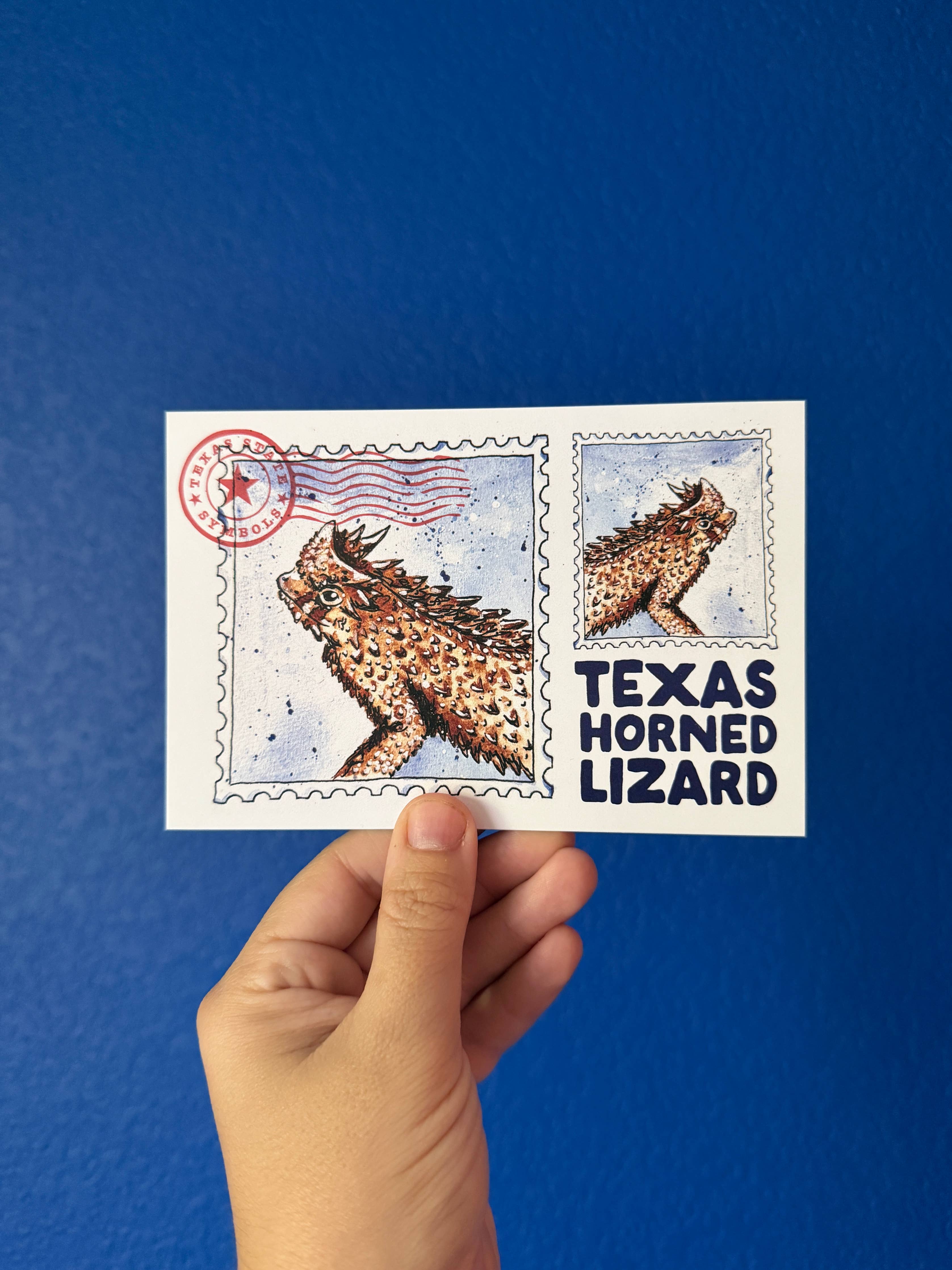 Texas Horned Lizard 4x6 postcard