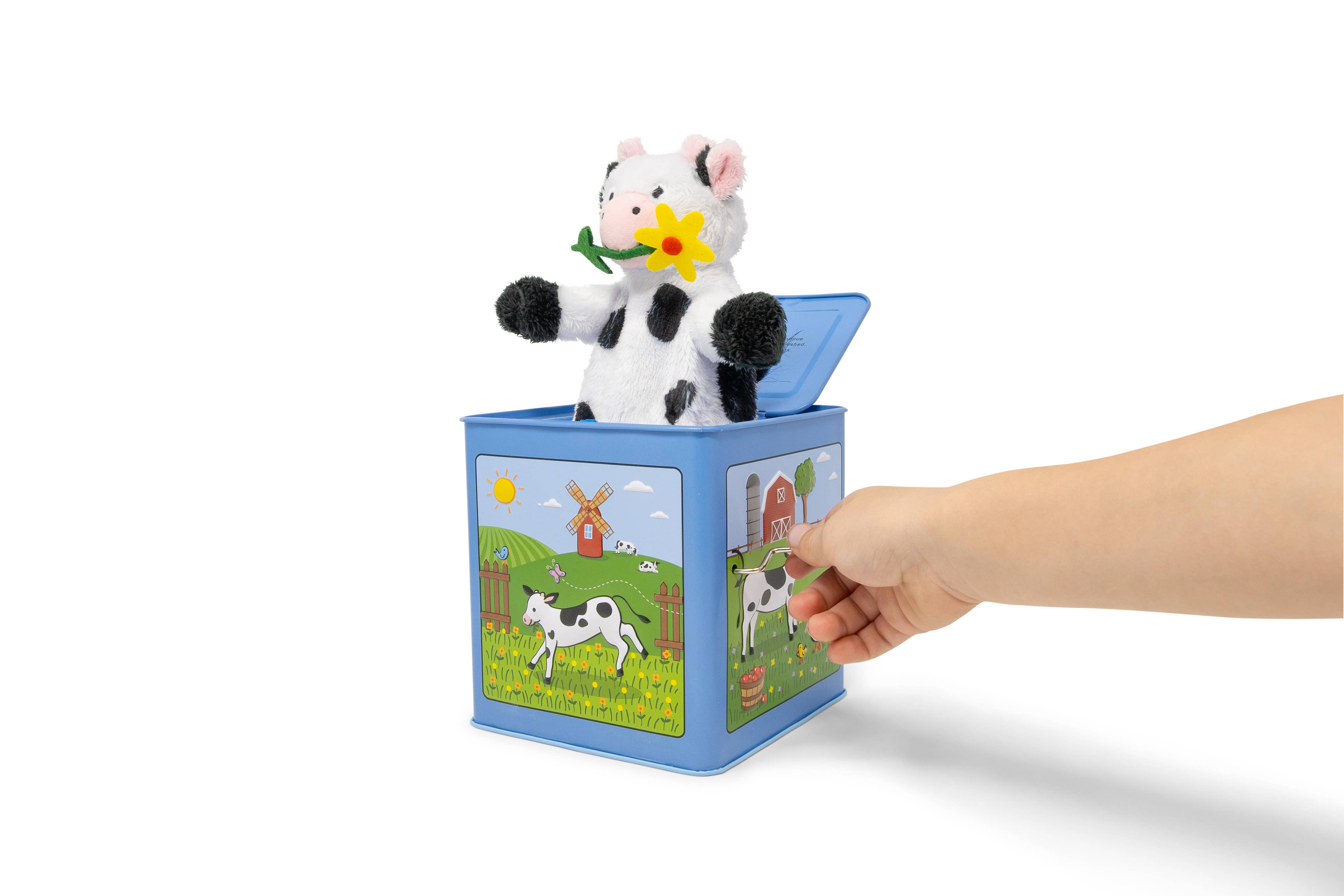 Honey the Cow Jack in the Box with cow popping out