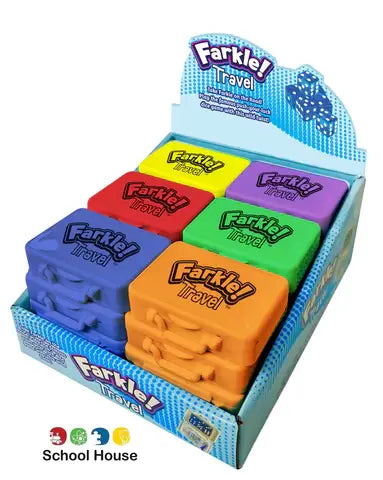 Farkle! Travel Color 24 Unit Display - Perfect Pocket Game