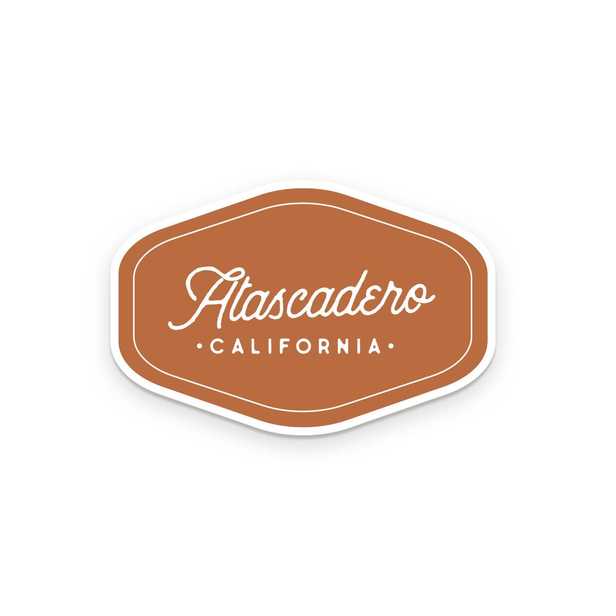 Custom City Script sticker alternate color