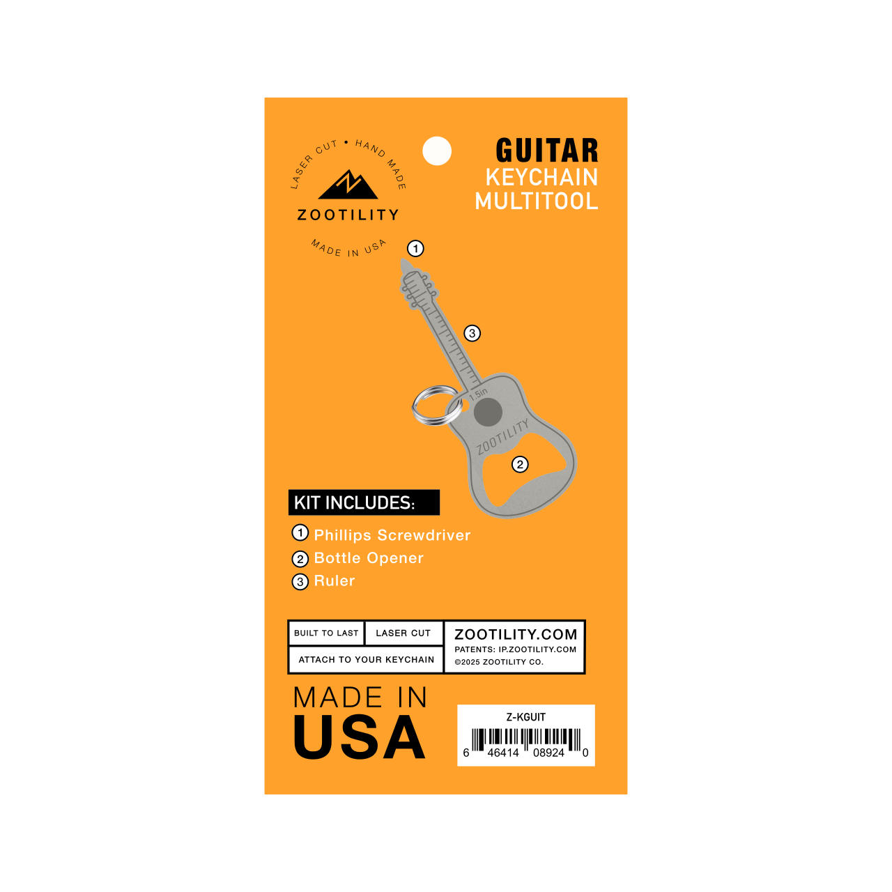 Guitar Keychain Mult-Tool