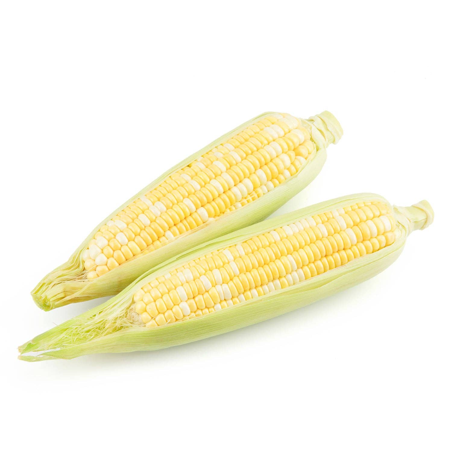 Pearls and Gold corn seeds close-up view