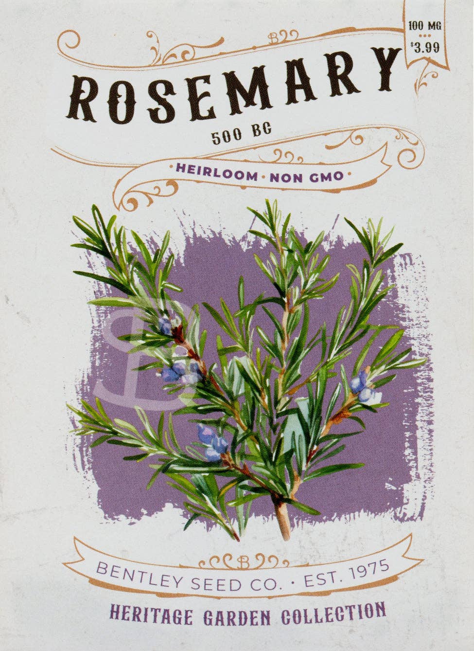 Rosemary 500 BC seed packet front