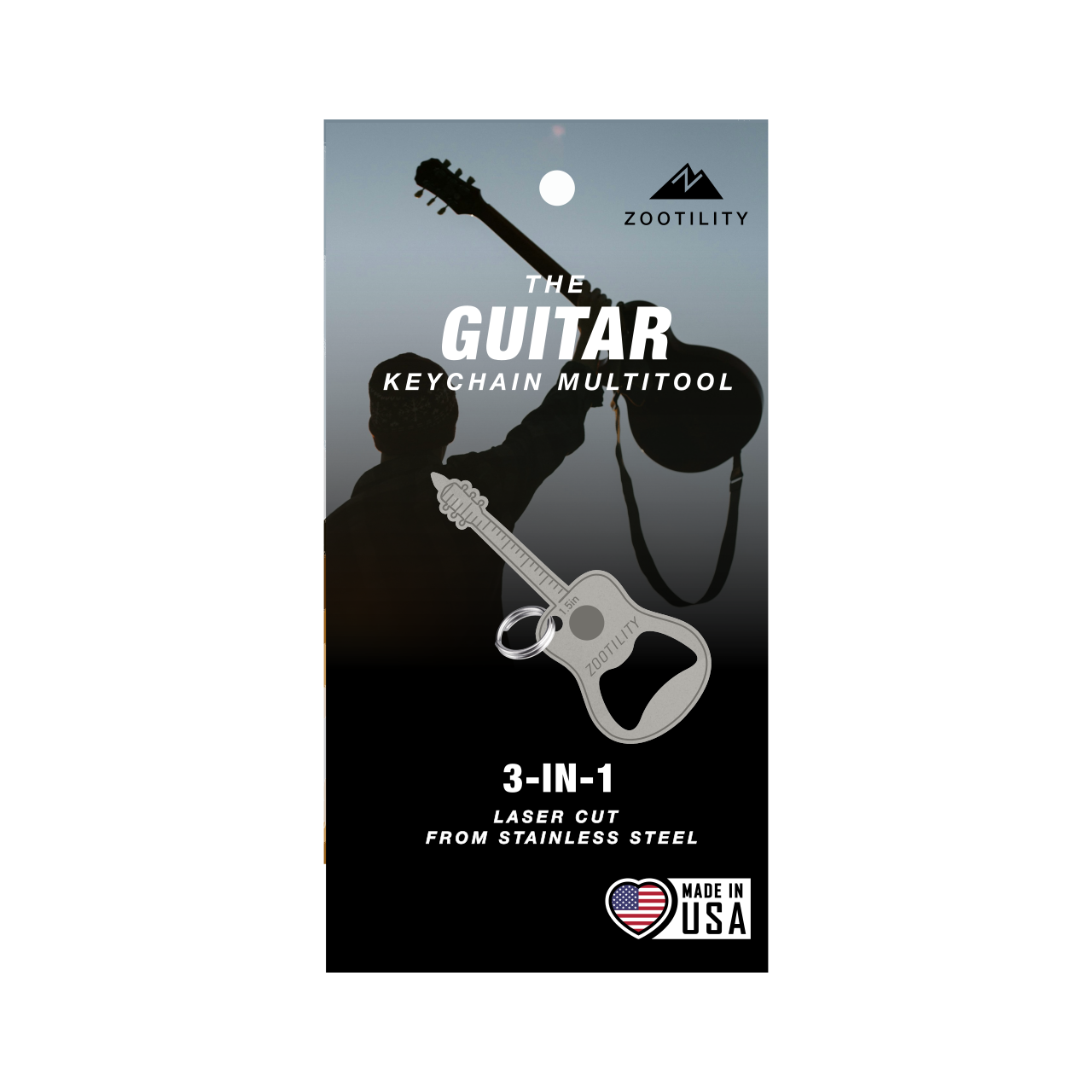 Guitar Keychain Mult-Tool