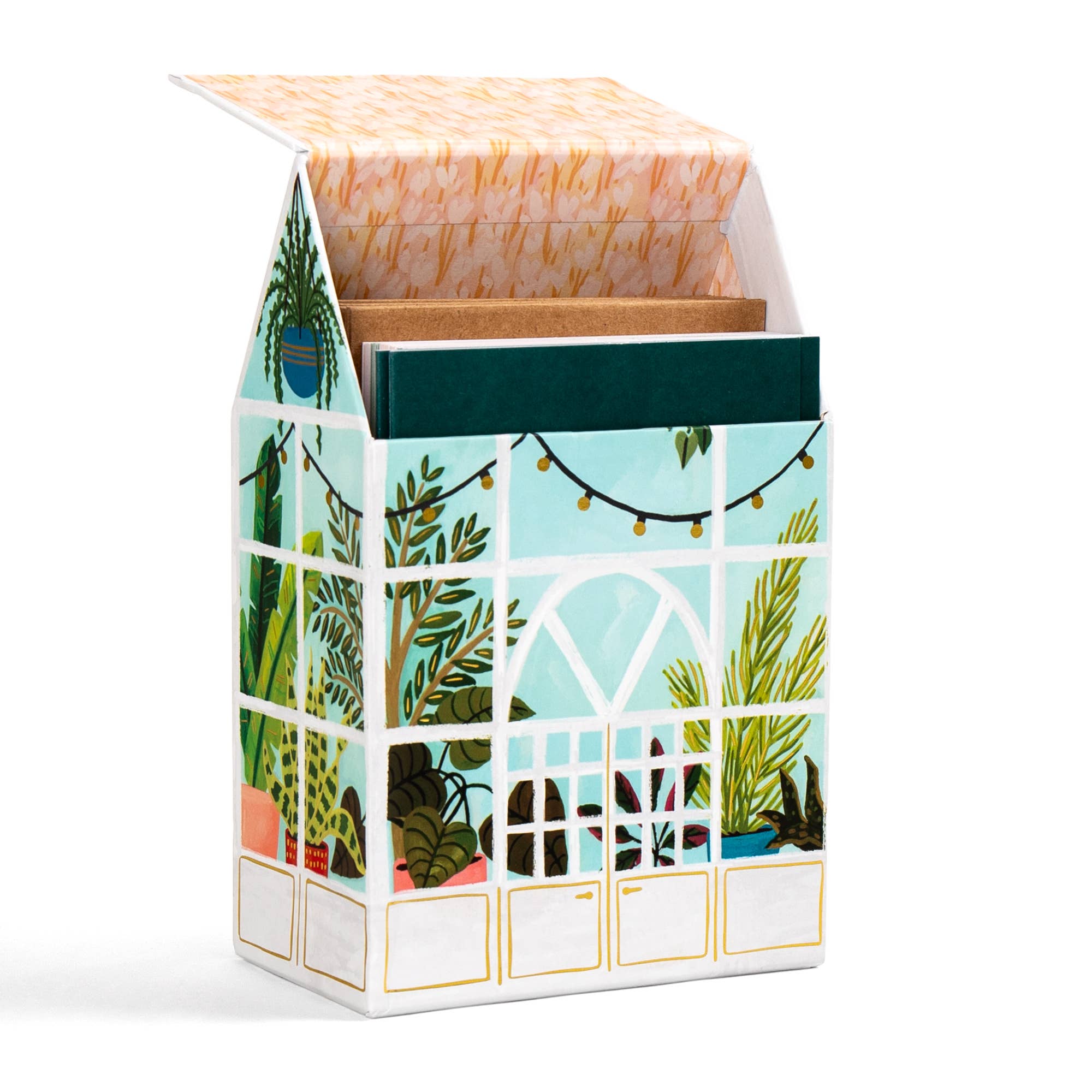 Greenhouse greeting card box set cards displayed