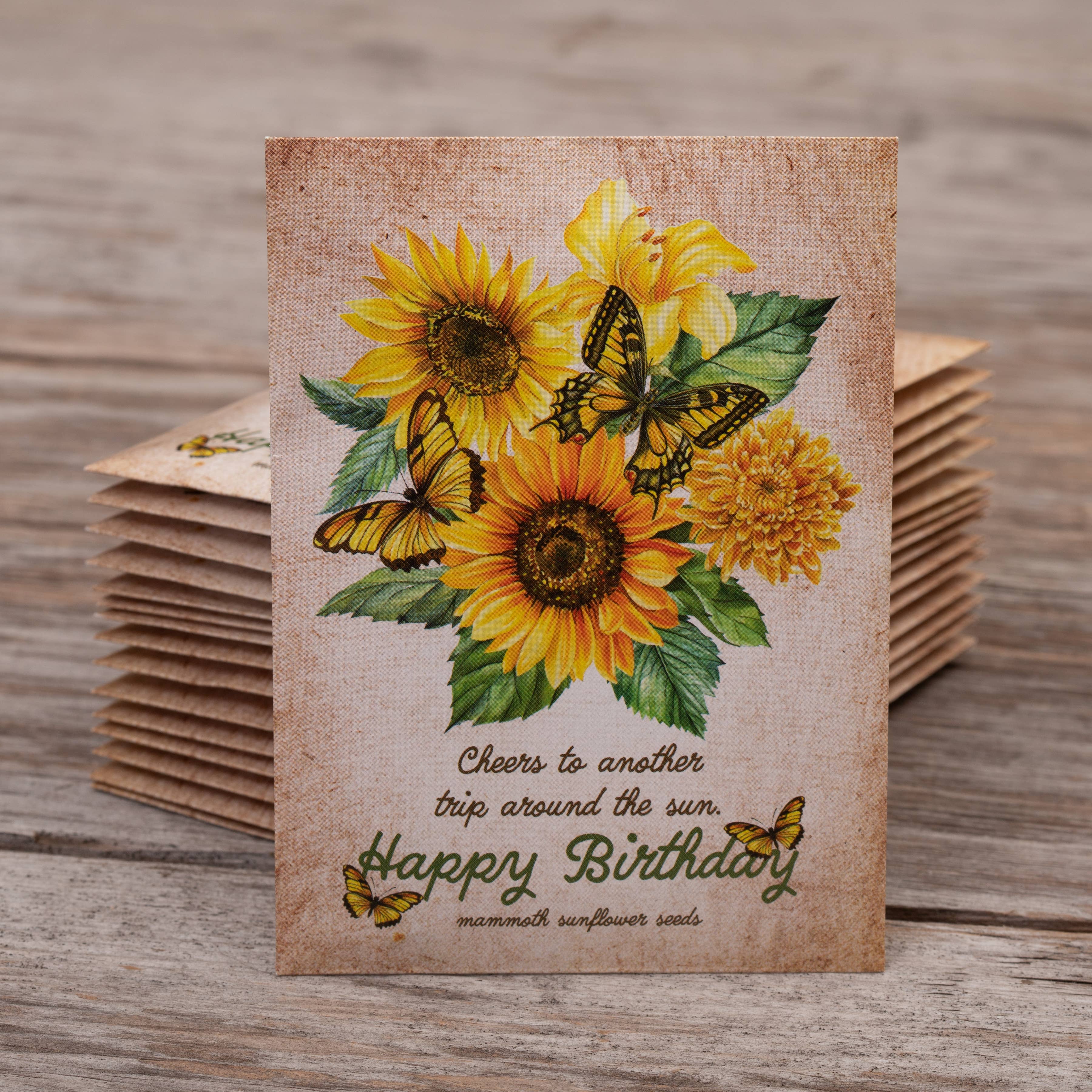 Bentley Seed Co. - Happy Birthday Sunflower Mammoth Sunflower Seed Packets