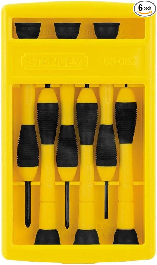 Stanley 6 piece precision screwdriver set in case