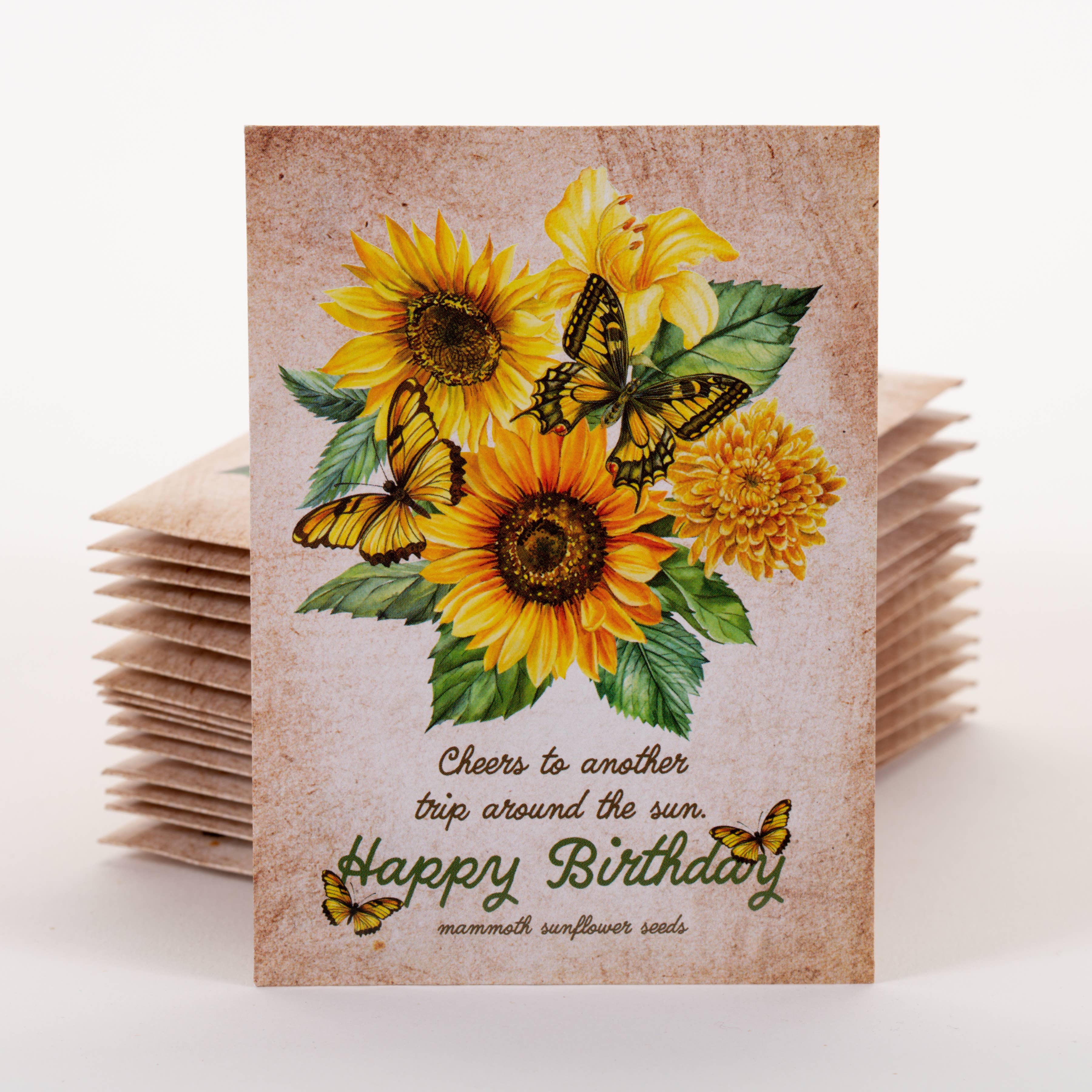 Bentley Seed Co. - Happy Birthday Sunflower Mammoth Sunflower Seed Packets