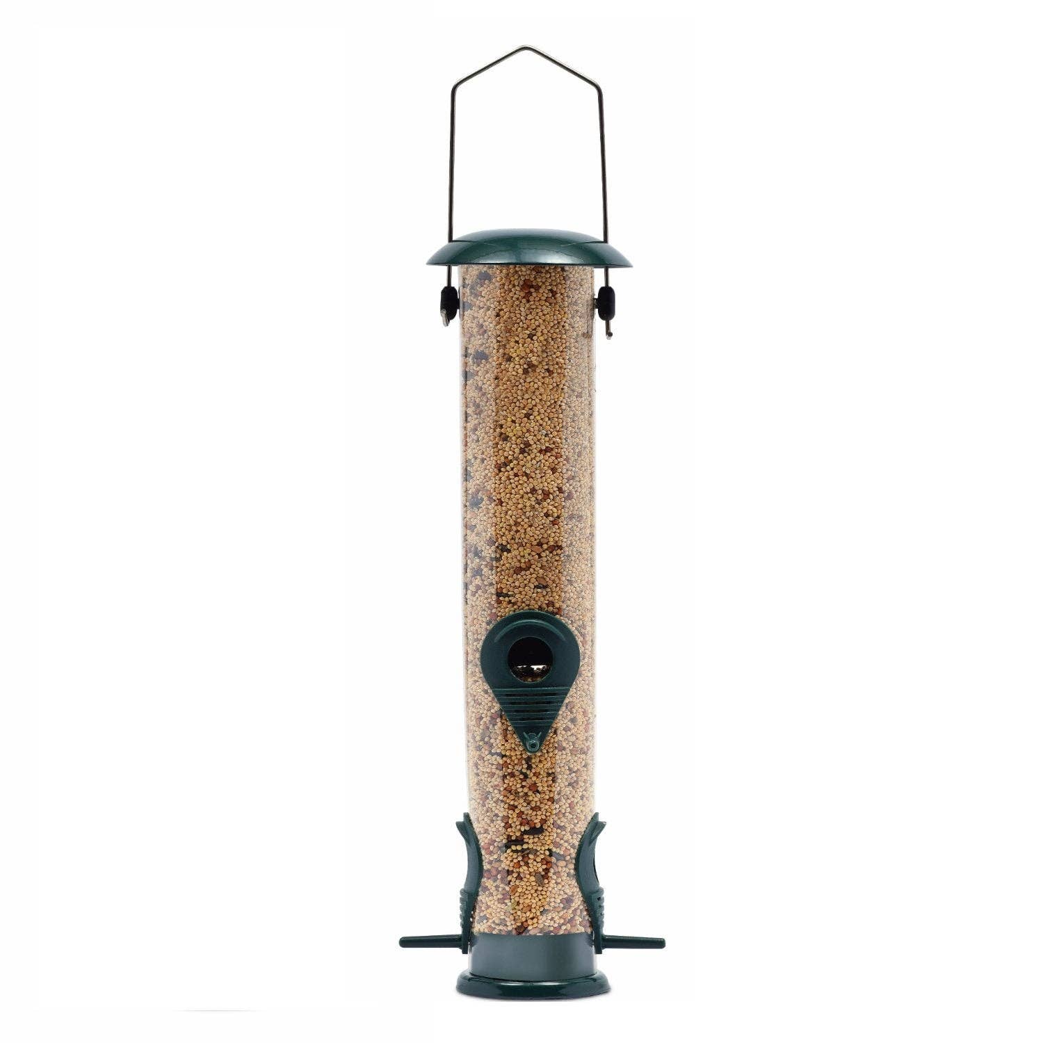 Ashman Bird Feeder, Metal Top and Bottom, Spacious Design, Attractive & Long Lasting