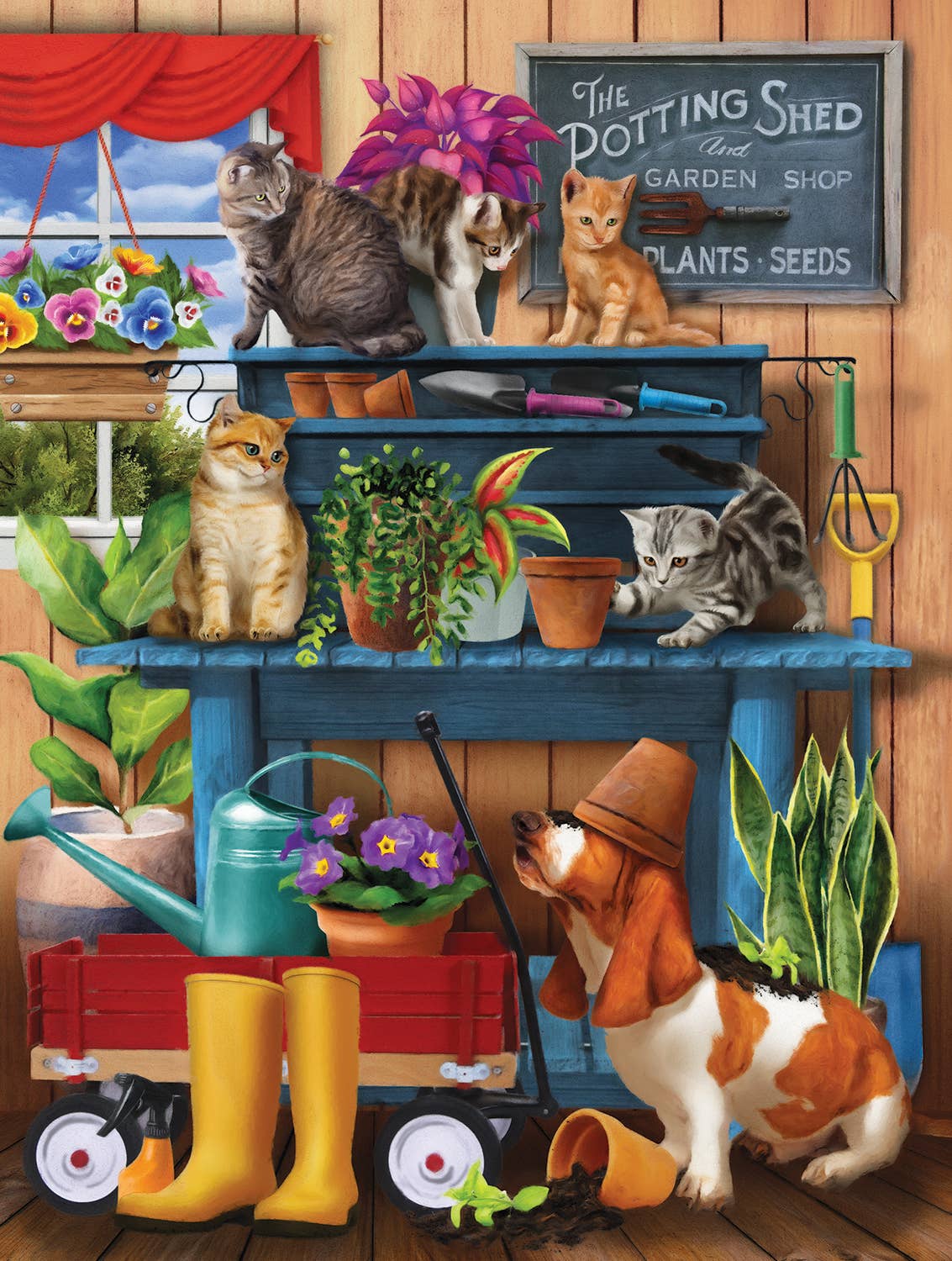 5456 Trouble in the Potting Shed 300 pc Puzzle