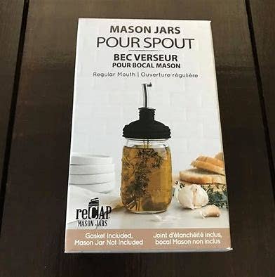 Mason Jar Pour Spout Lid, by reCAP®  - Sidekick of 16