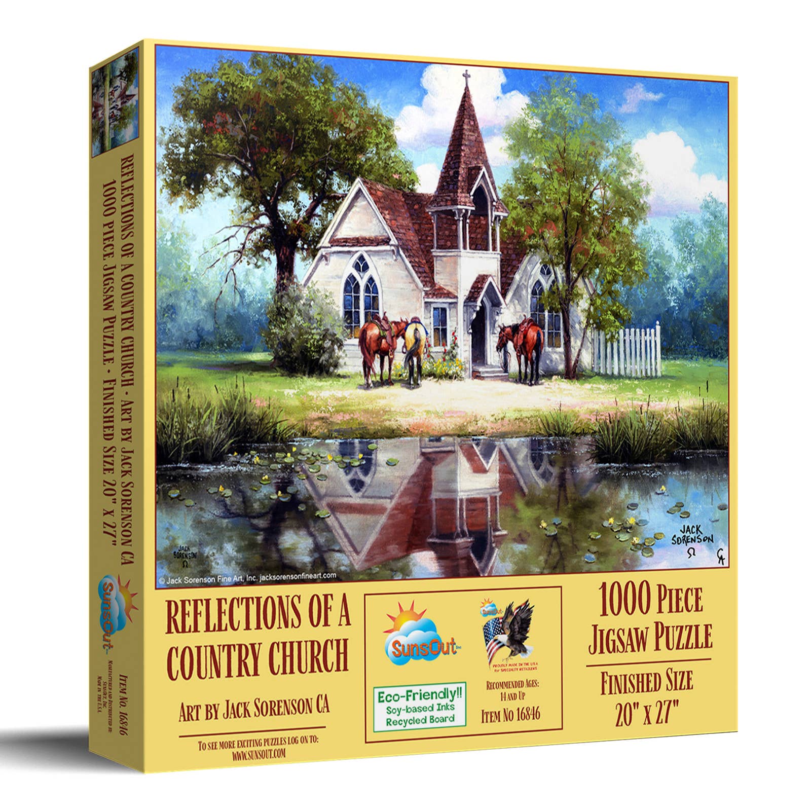 0120 Reflections of a Country Church 1000 pc Puzzle