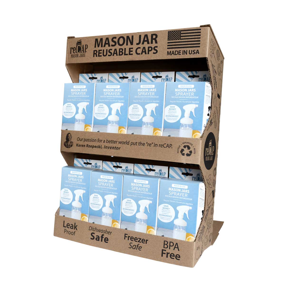 Mason Jar Sprayer Lid, by reCAP® - Sidekick of 16