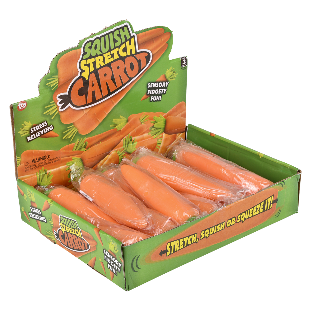 (T) STRETCH AND SQUEEZE  CARROT 5.5"