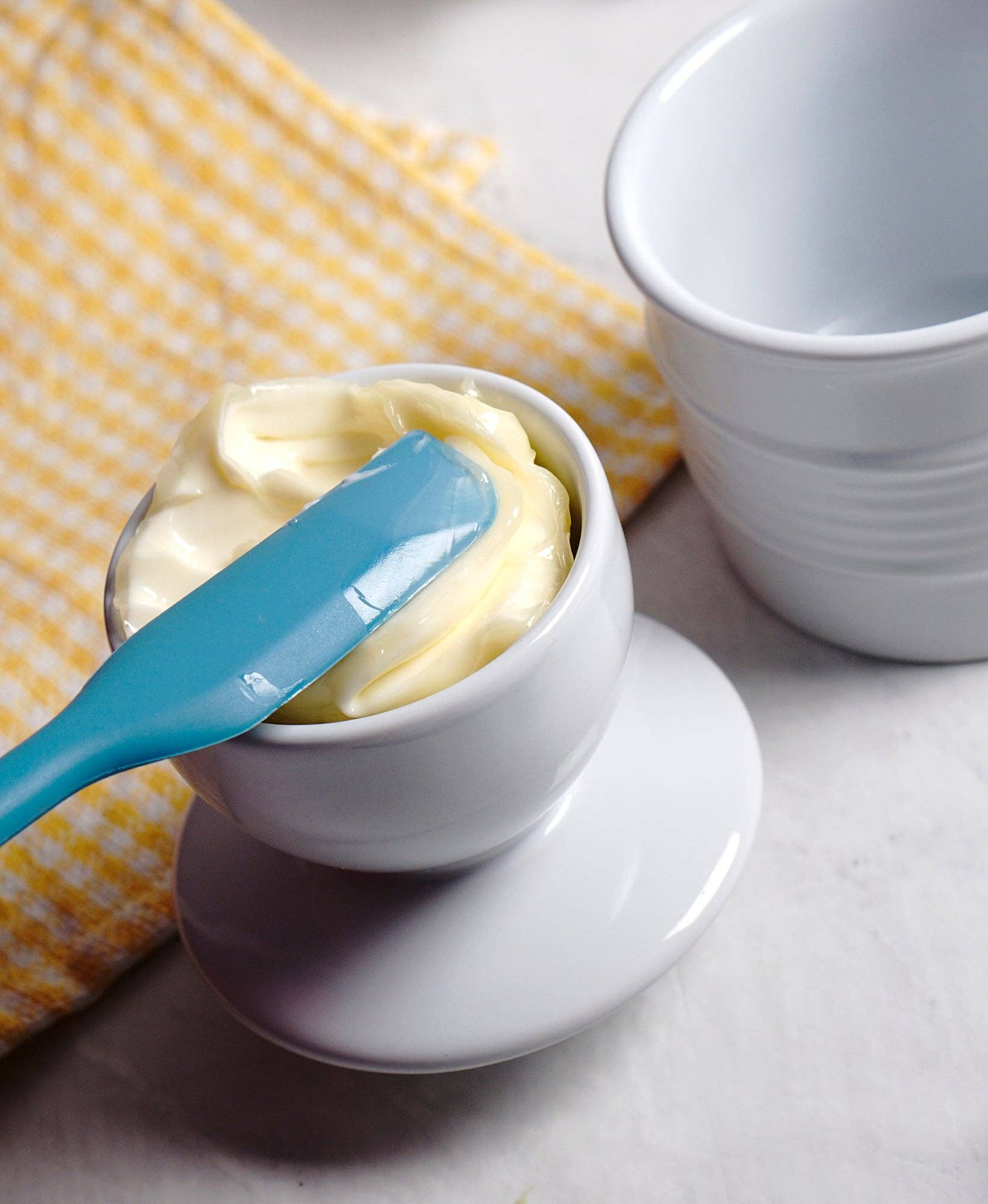 Stoneware Butter Pot - White