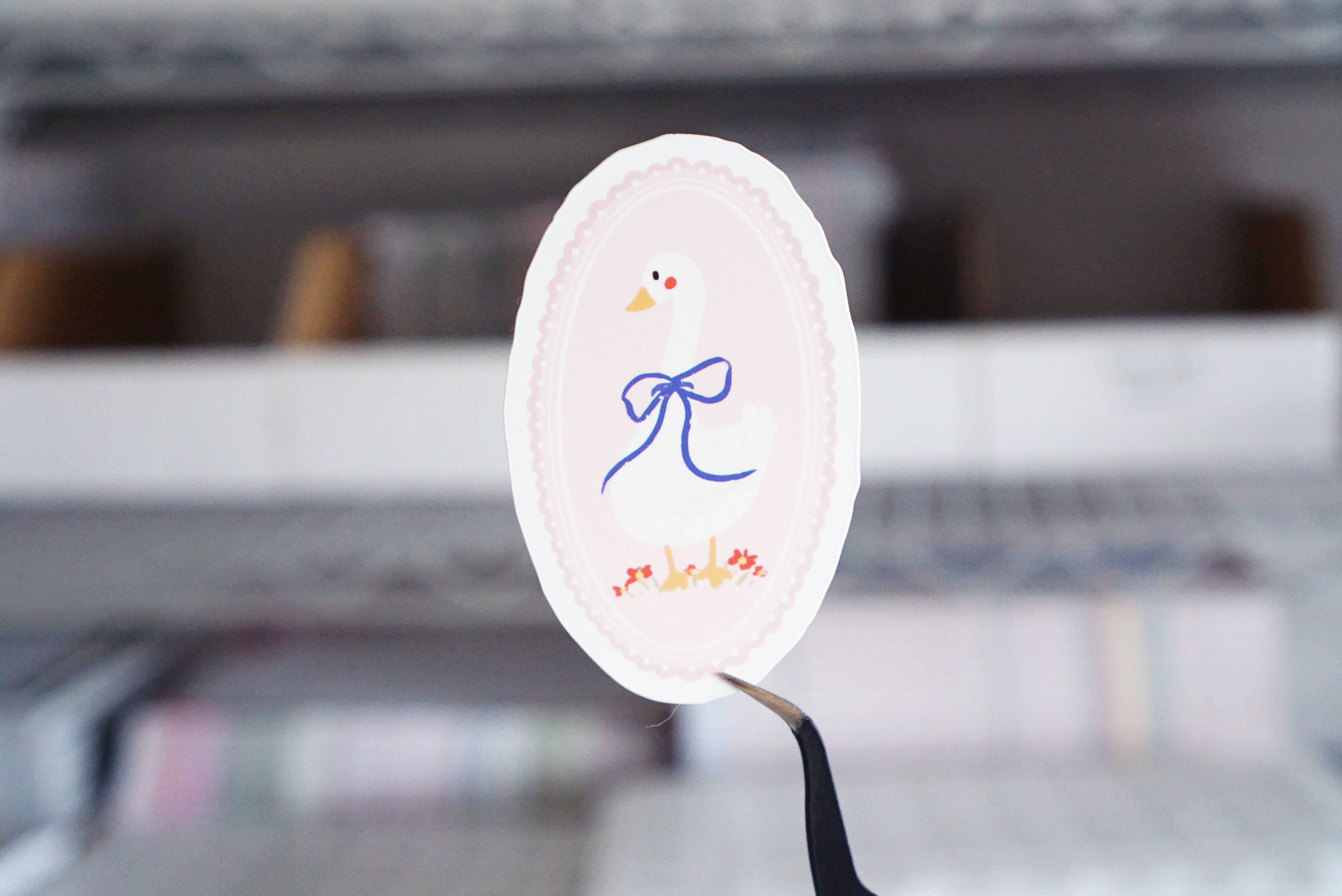 Sweet Vintage Goose Matte Vinyl Sticker