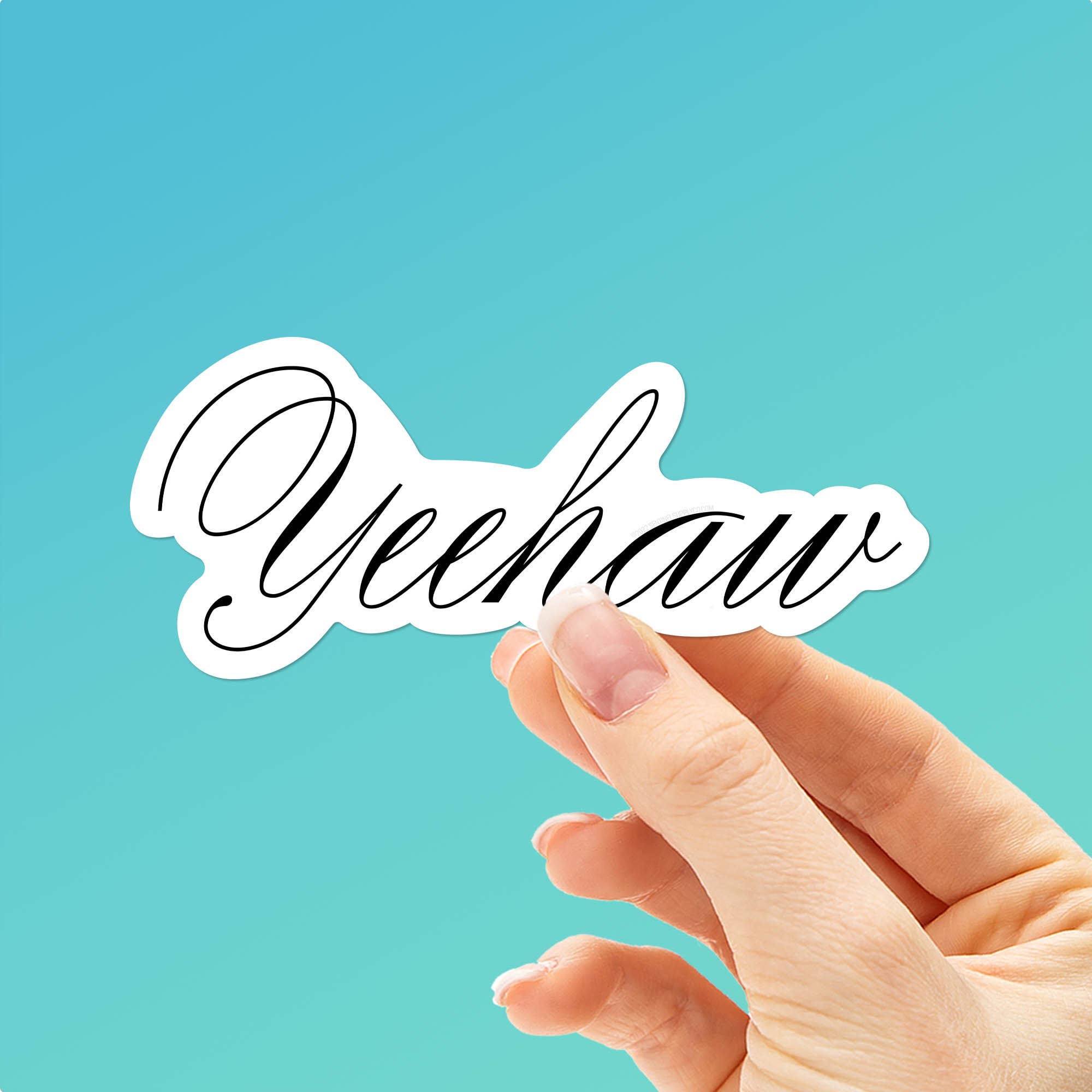 Yeehaw Sticker, Southern & Western Cowboy Vinyl Decals