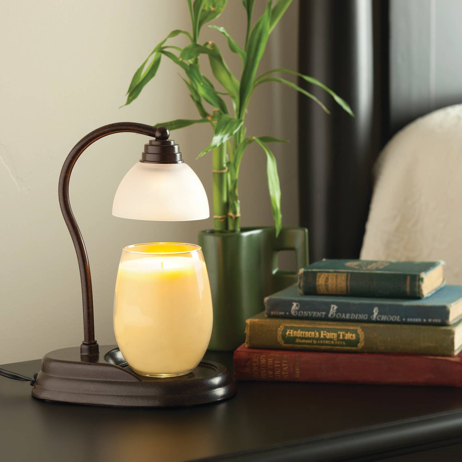 Aurora Candle Warmer Lamp-Bronze
