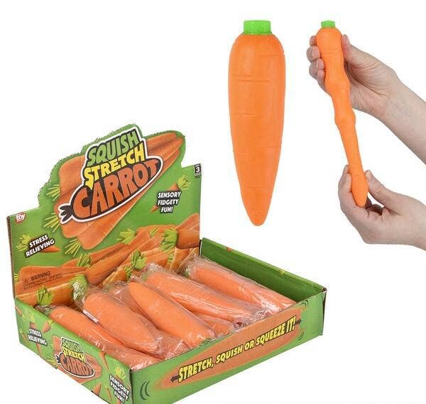 LLB Stretch and Squeeze Carrot 5.5 inch kids toy
