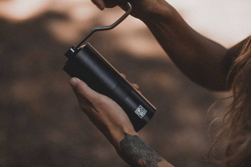 BruTrek Camp Coffee Hand Grinder ceramic burr detail