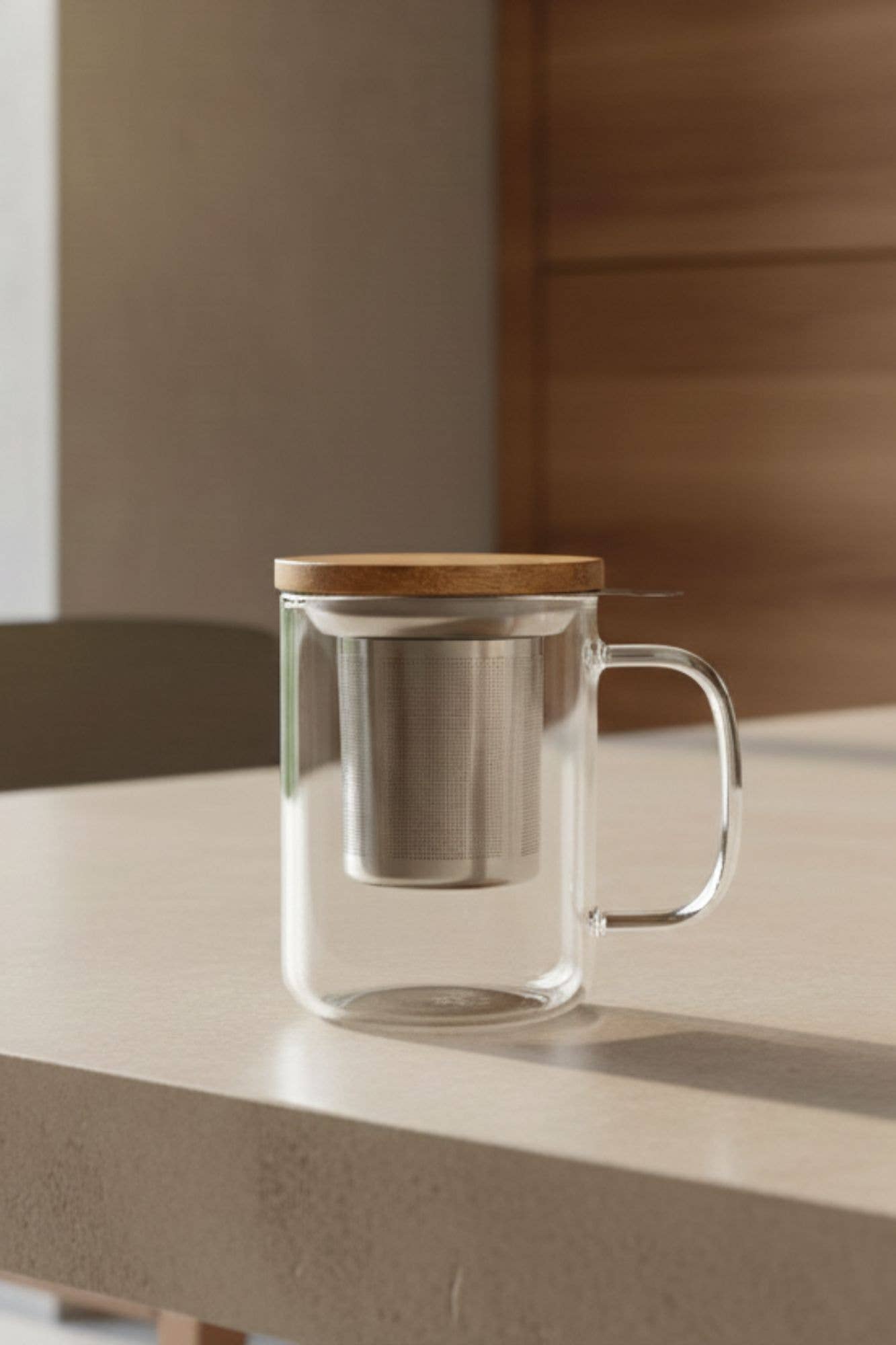 GUSTAVE 450ml Borosilicate Glass Tea Infuser