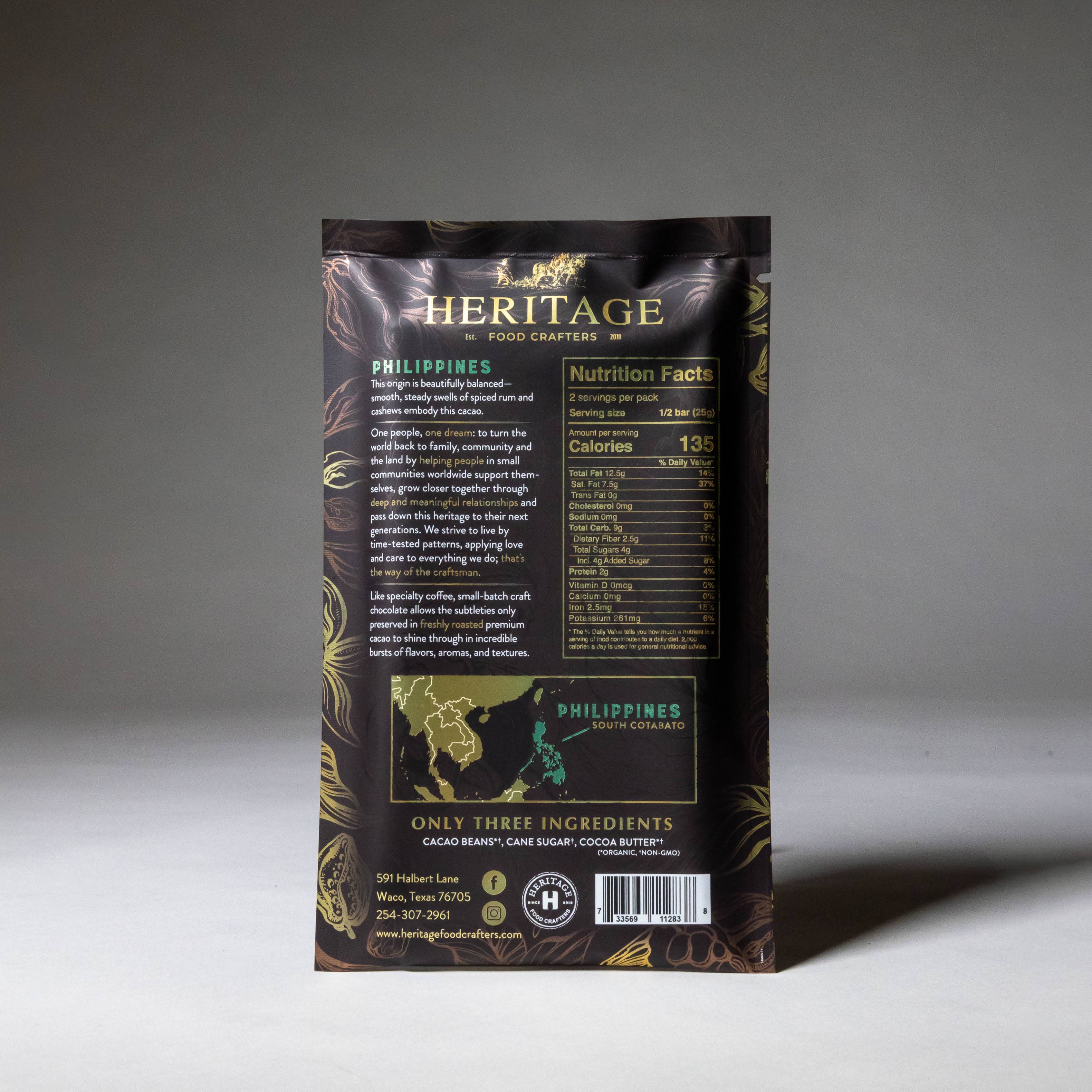 85% Philippines Dark 50g - Award-Winning Craft Chocolate Bars