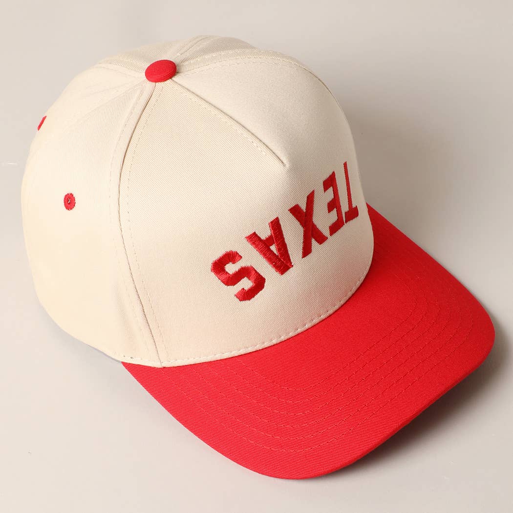 TEXAS- Upside Down Trucker Baseball Cap