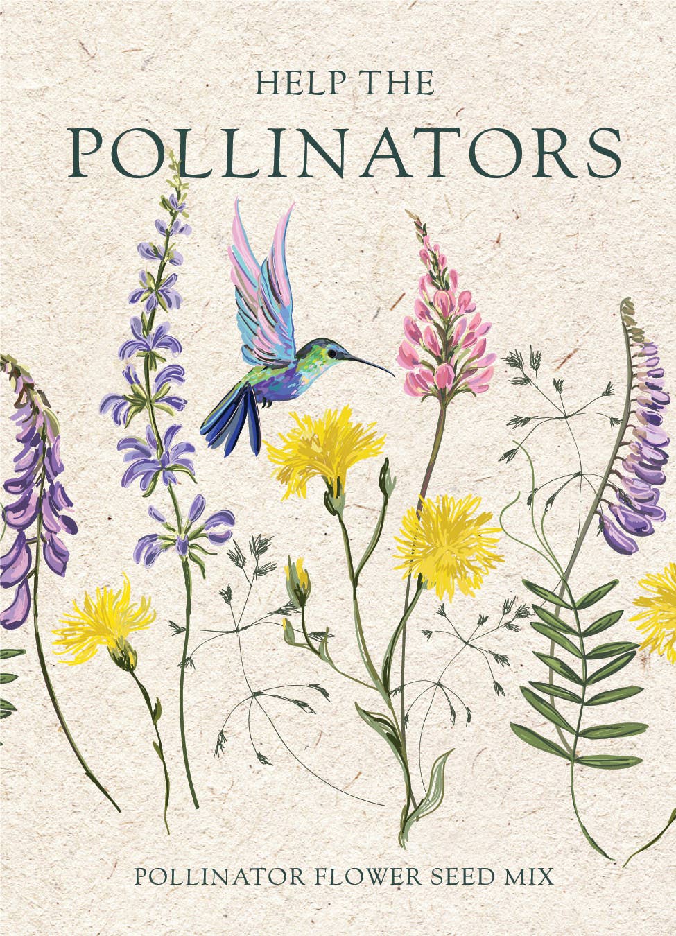 Bentley Seed Co. - Help Pollinators Kraft Hummingbird Pollinator Mix