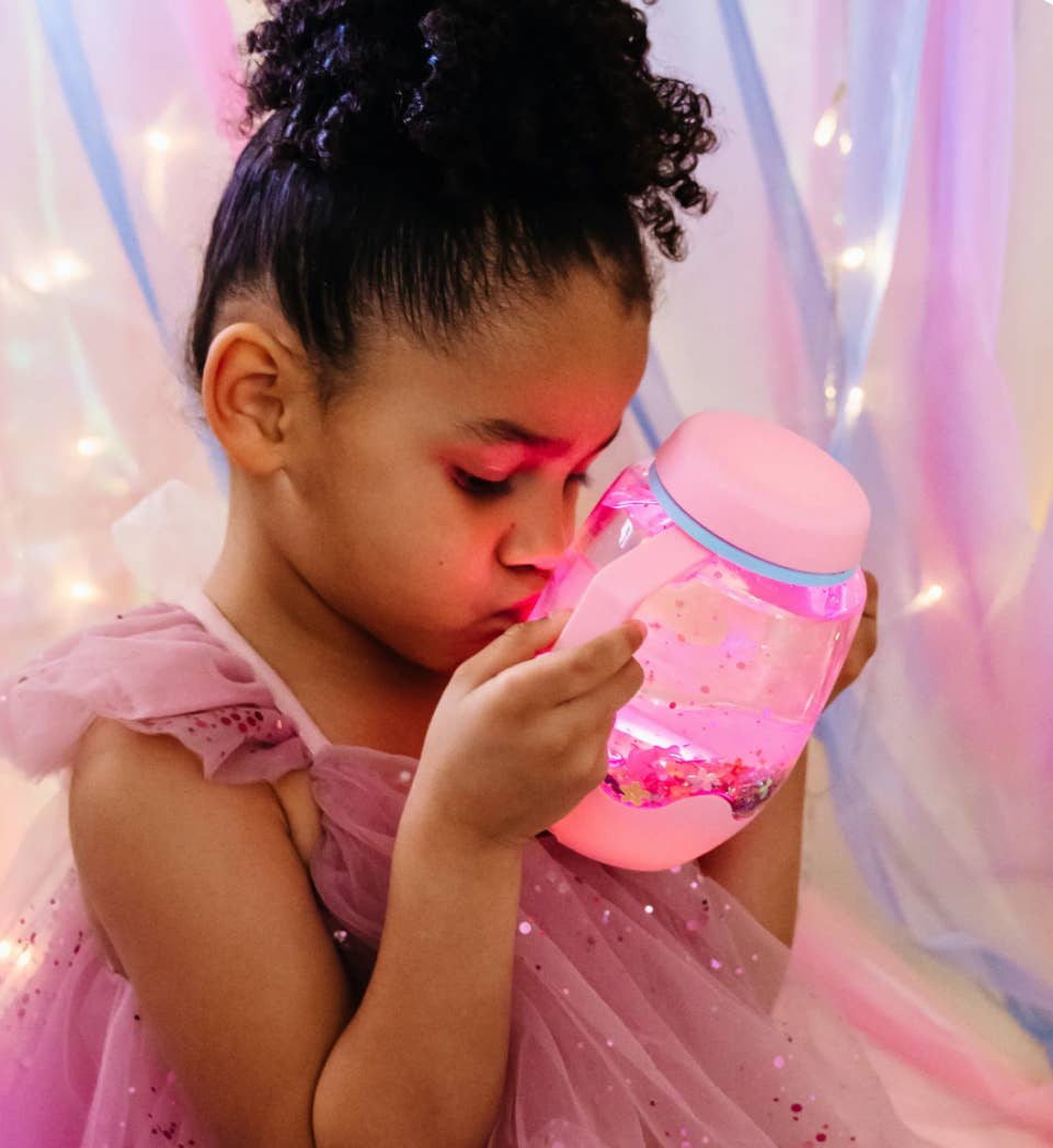 Bubblegum Pink Sensory Play Jar 
