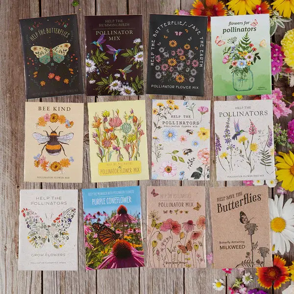 Bentley Seed Co. - Help Butterflies Help Pollinators Wildflower Seed Packets