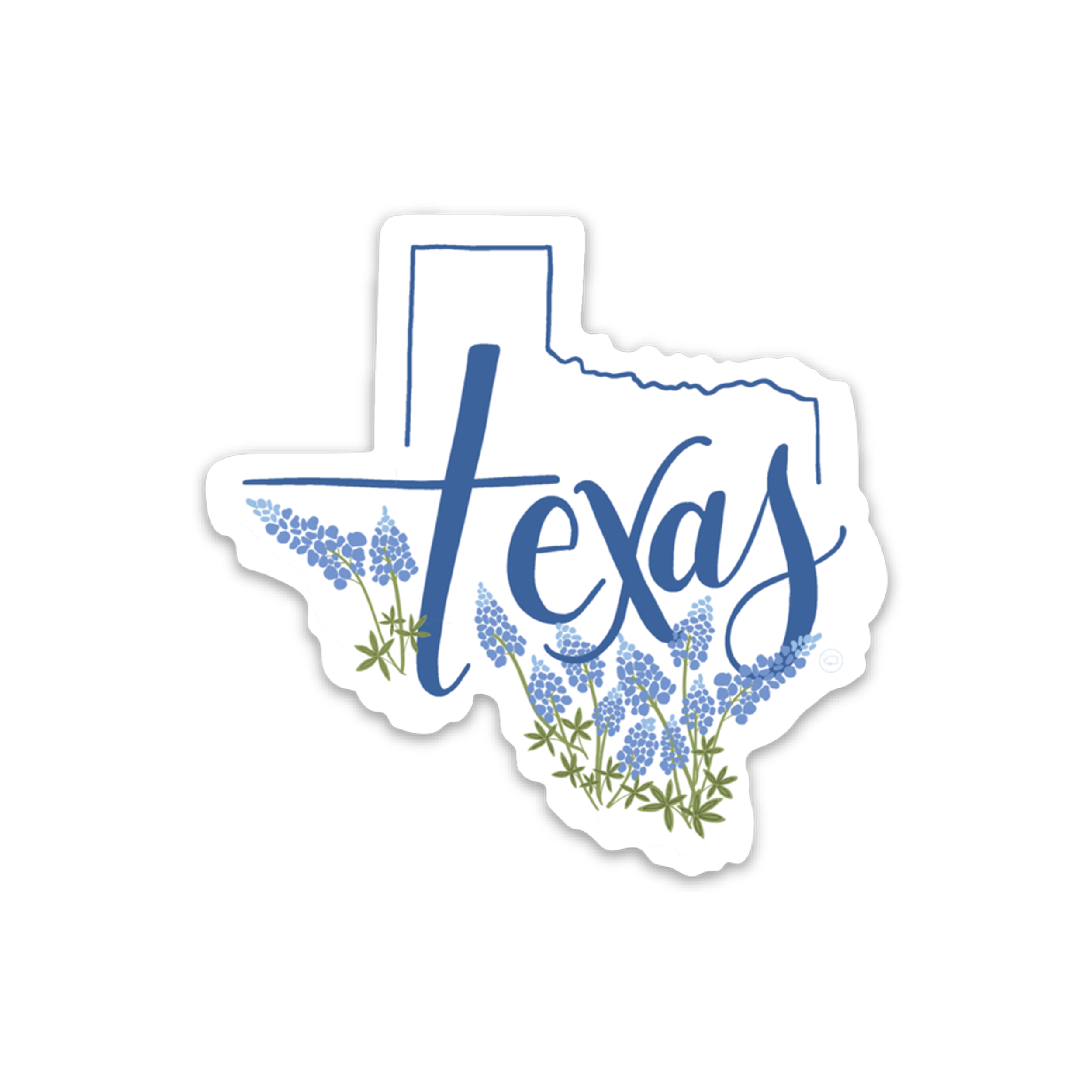 Texas state bluebonnet sticker