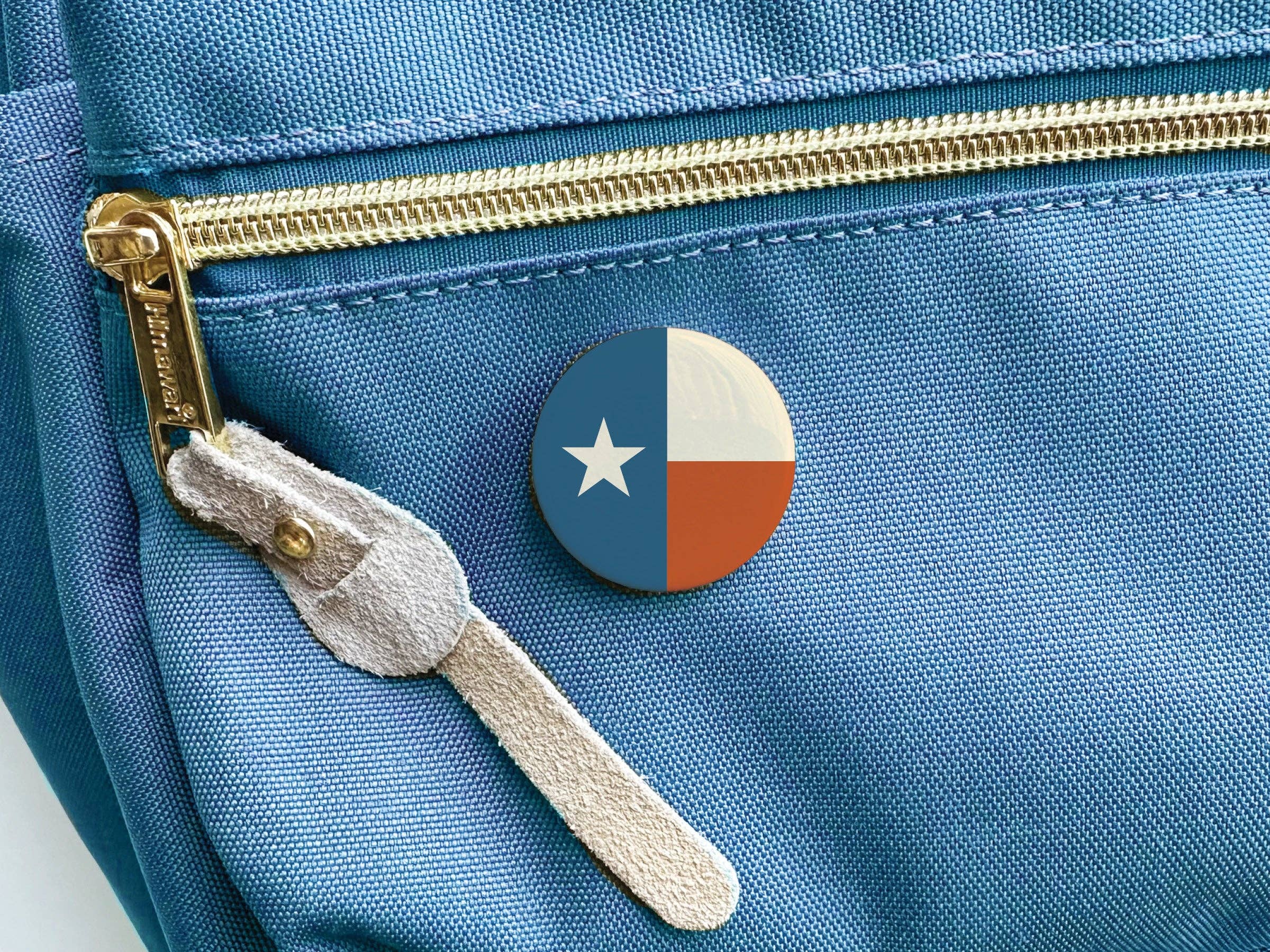 Texas Flag button pin size reference