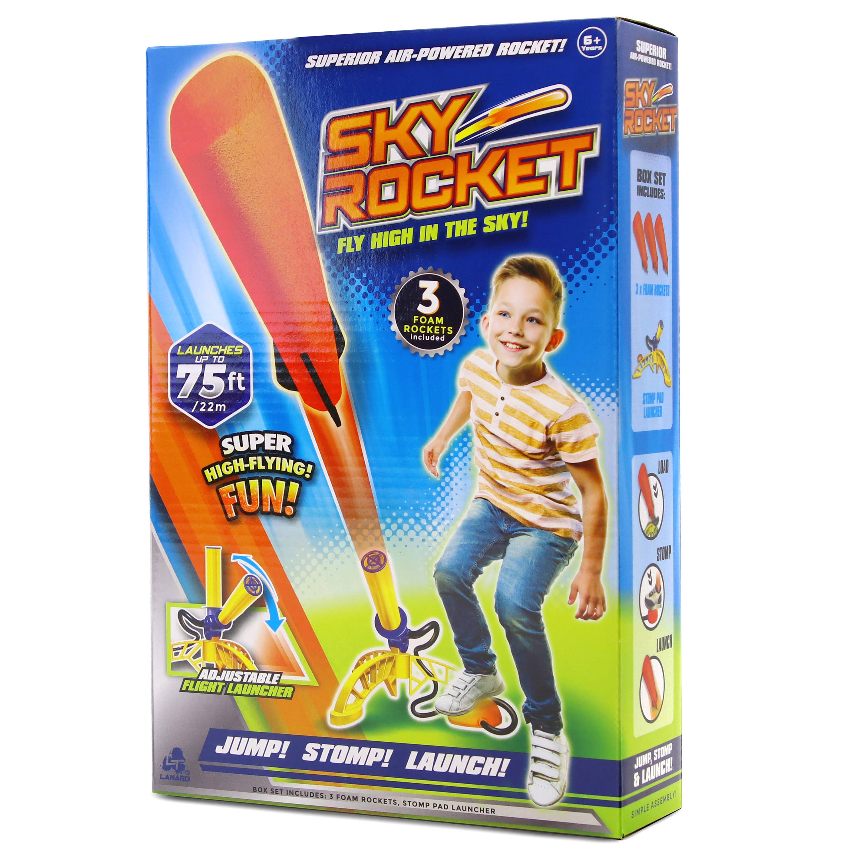 Sky Rocket Playset showing rocket and launcher