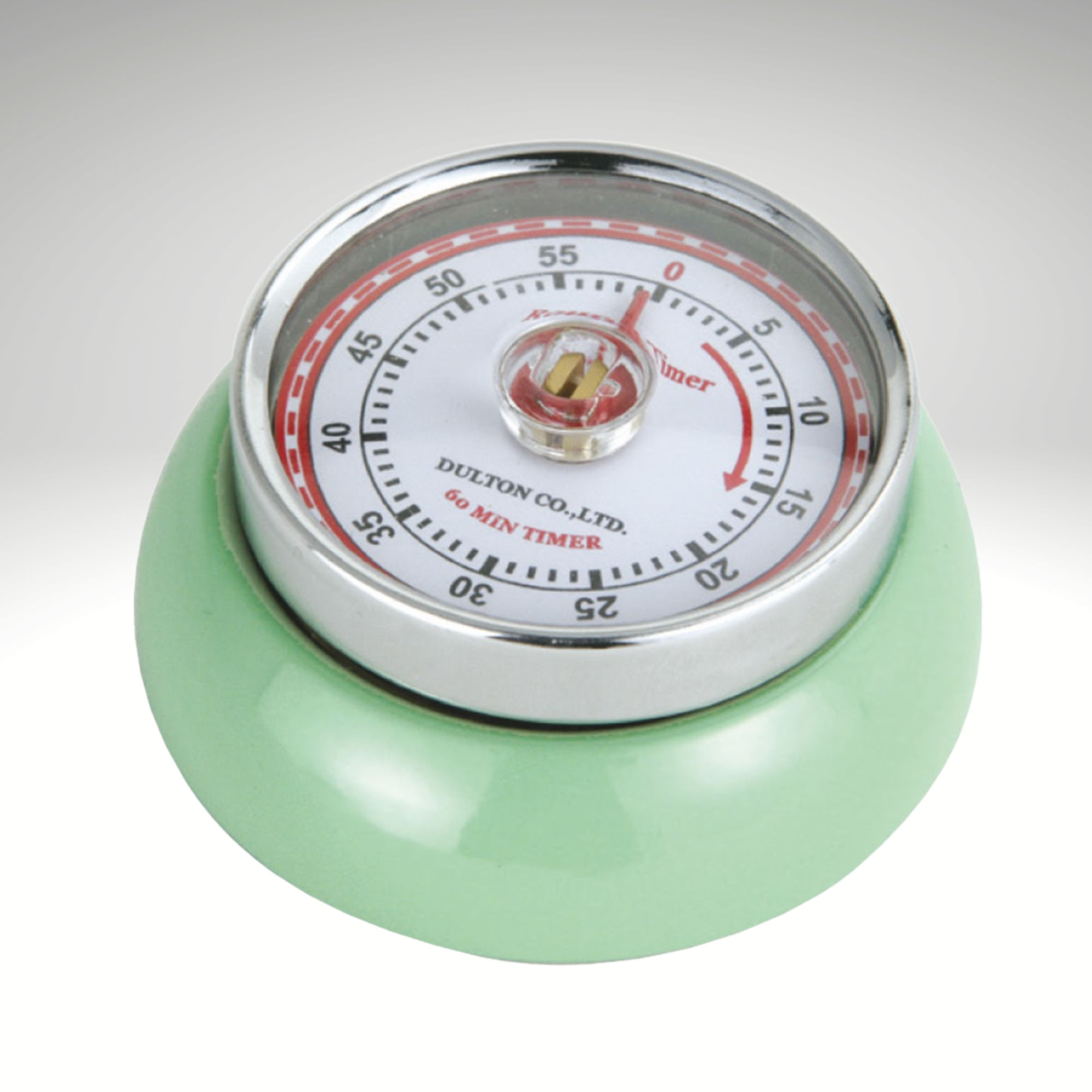 "Retro" Kitchen Timer, Mint Green