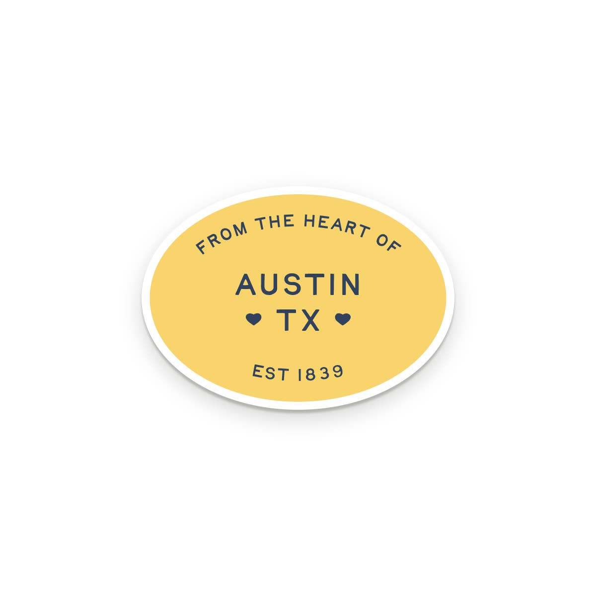 Custom City From The Heart Sticker