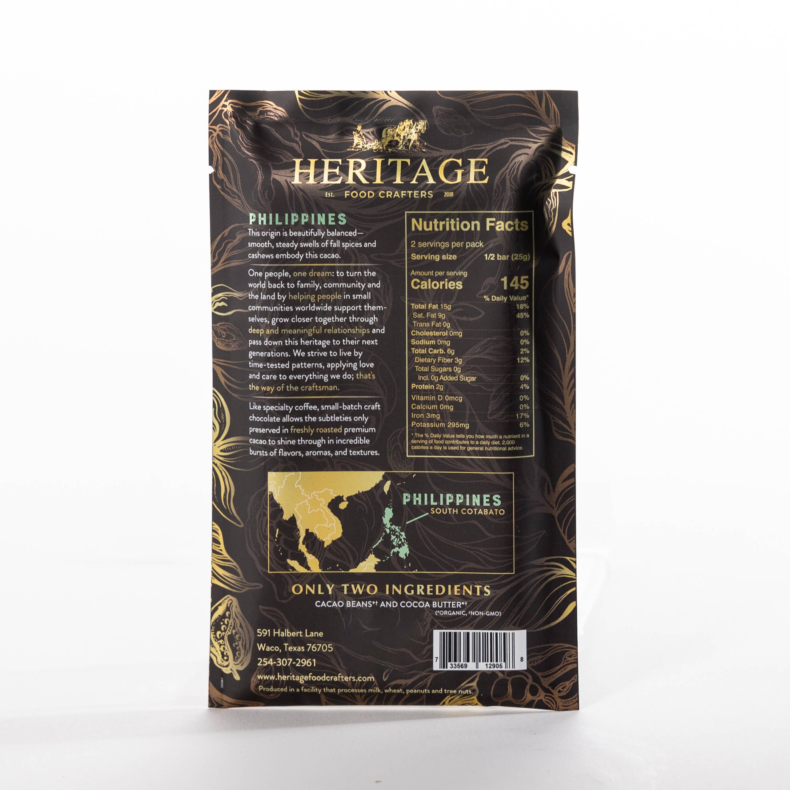 100% Philippines Dark 50g - Award-Winning Craft Chocolate Bars