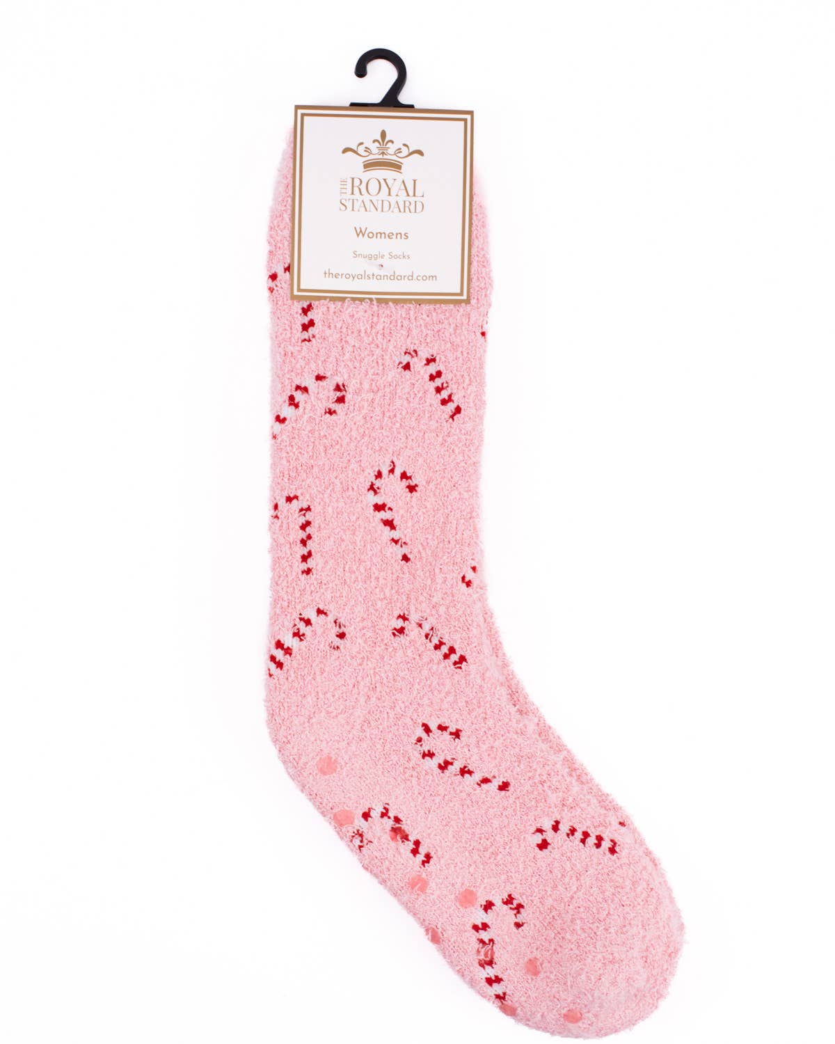 Women's Candy Cane Cutie Snuggle Socks   Light Pink   One Size