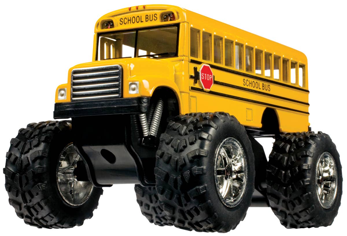 Toysmith - Pull Back Monster School Bus