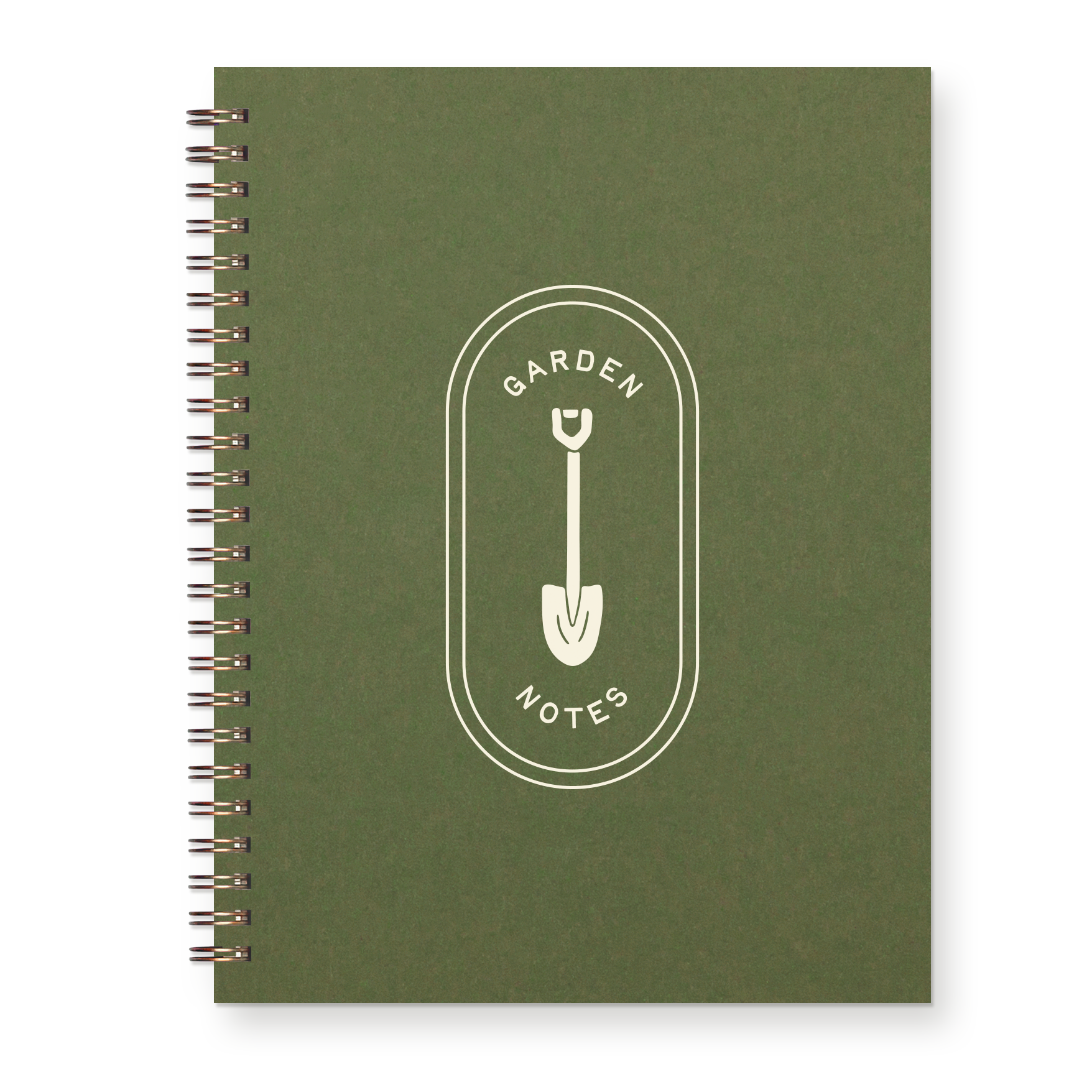 Garden Notes lined journal with botanical cover design