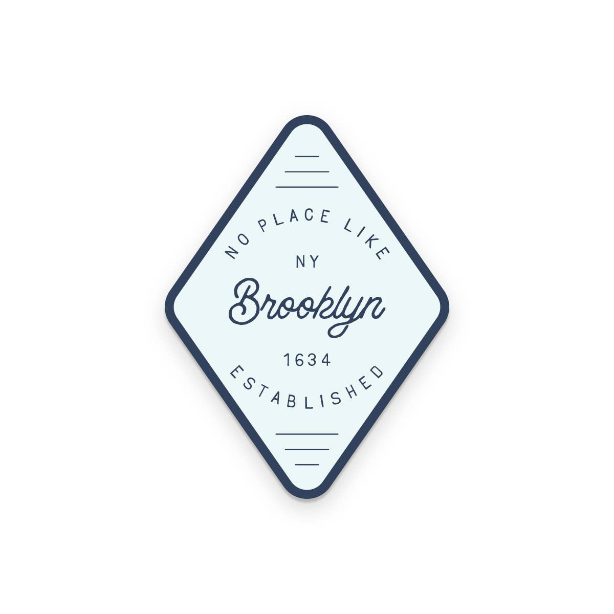 Custom City No Place Like vinyl sticker design close-up