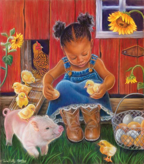 0109 Barn Babies 300 pc Puzzle