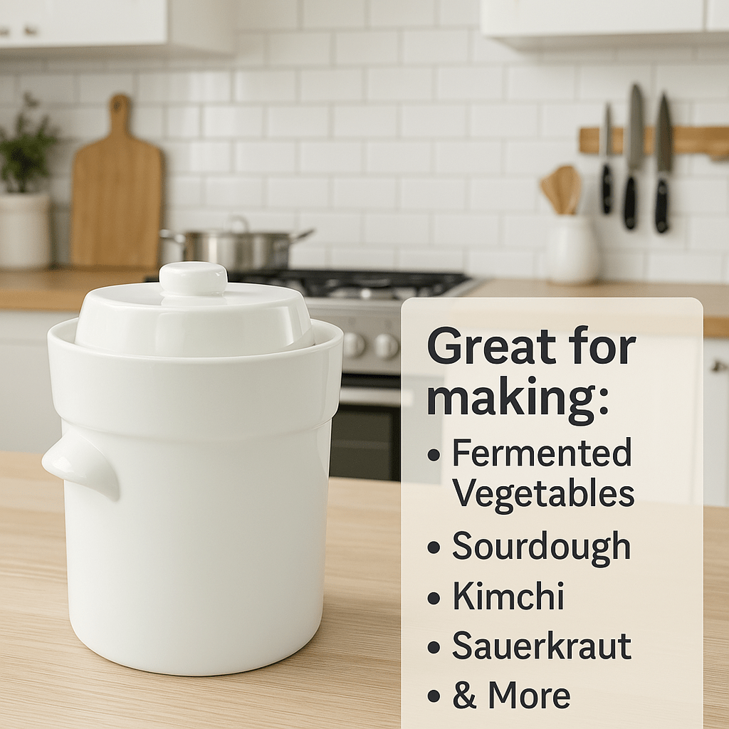 3L Ceramic Fermentation Crock- 2 Pack