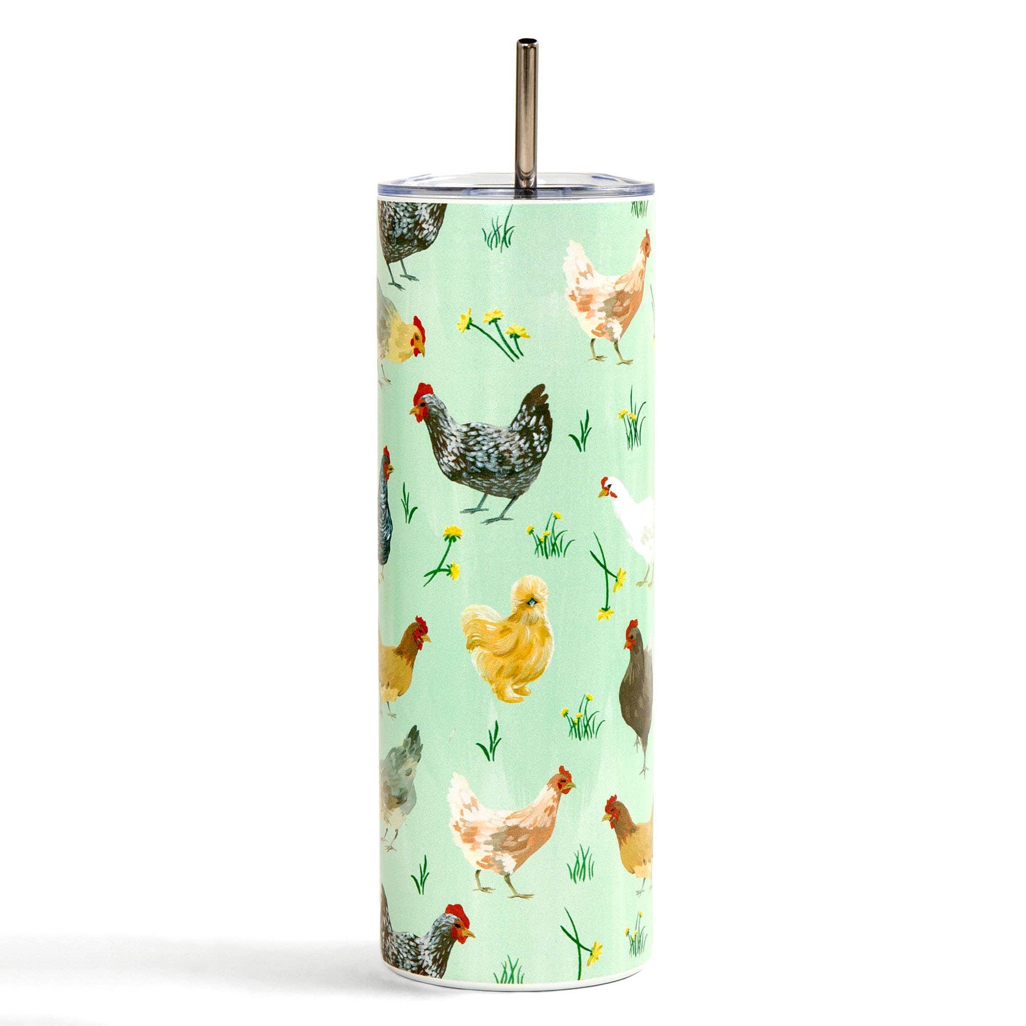 Chicken Meadows 20oz Stainless Steel Skinny Tumbler