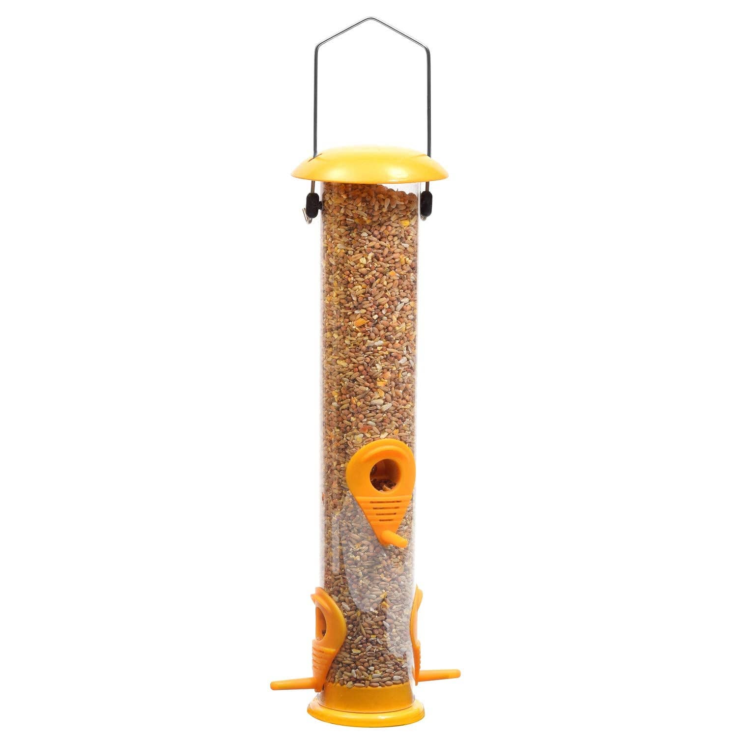 Ashman Bird Feeder, Metal Top and Bottom, Spacious Design, Attractive & Long Lasting
