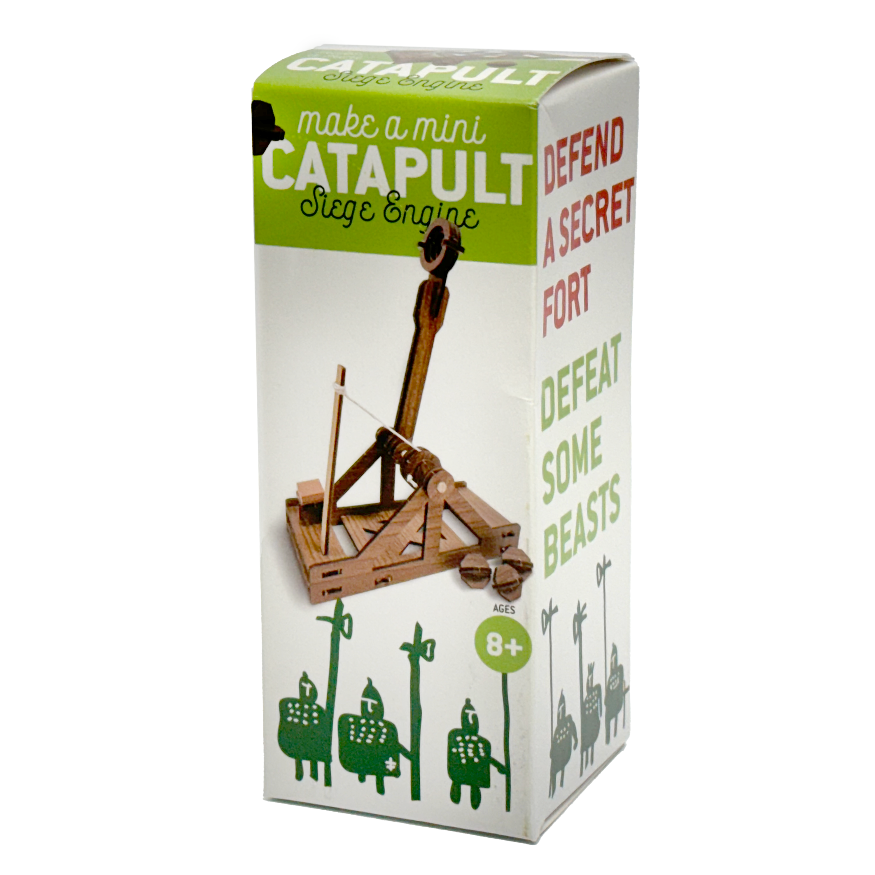 Mini Catapult wooden model kit side angle