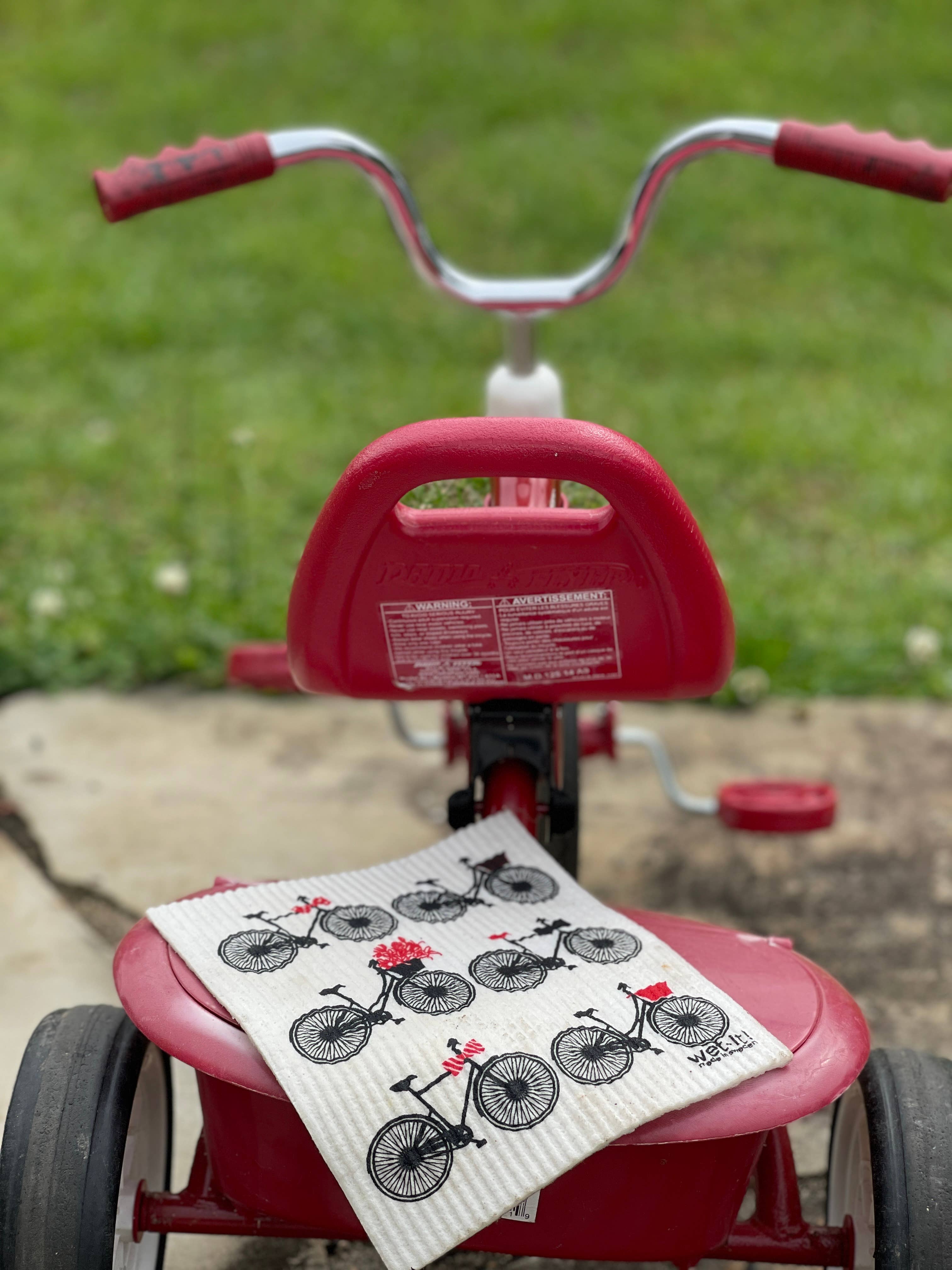 Bikes Swedish Cloth eco-friendly sponge cloth detail